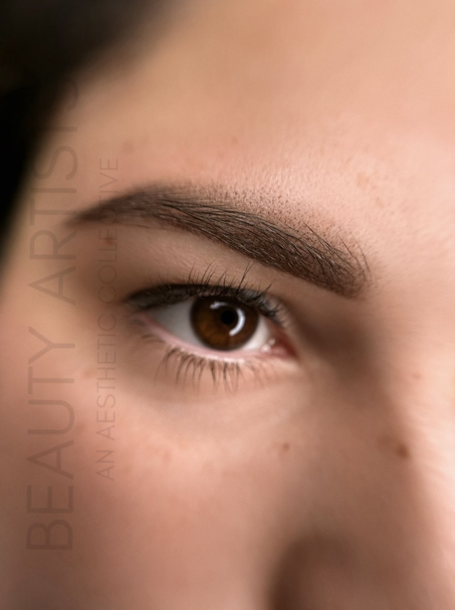 Powder Brows, frisch nach der Behandlung